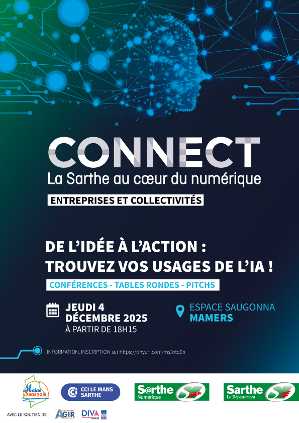 CONNECT, la Sarthe au cœur du numérique - De l’idée à l’action : trouvez vos usages de l’IA
